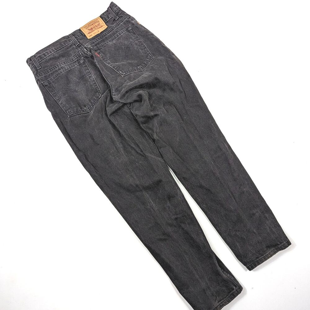 Vintage Levi's 550 Jeans Women's Size 11 Short Black Relaxed Tapered